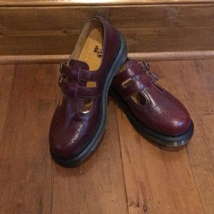 NWT Dr. Martens 8065 Mary Janes in Red